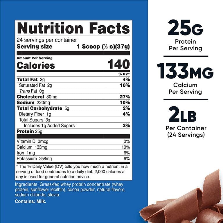 Nutricost Whey Protein Label