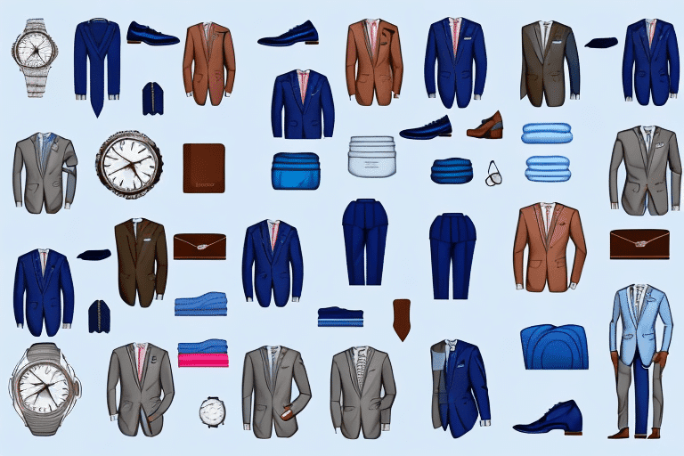 Various essential wardrobe items for men Various essential wardrobe items for men