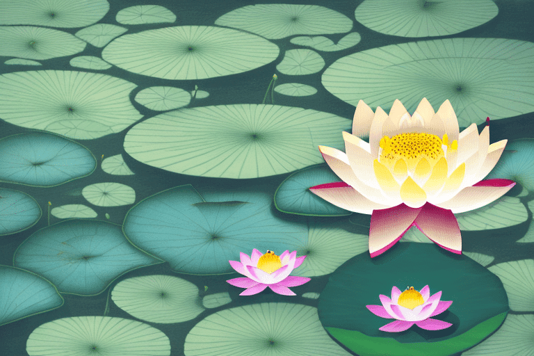 A serene landscape with a tranquil river flowing through it A serene landscape with a tranquil river flowing through it